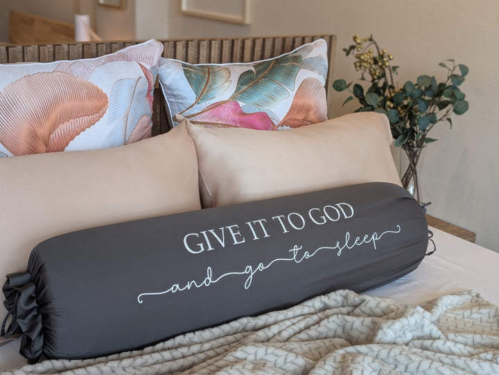 Bolster Case (Printed) - Grey