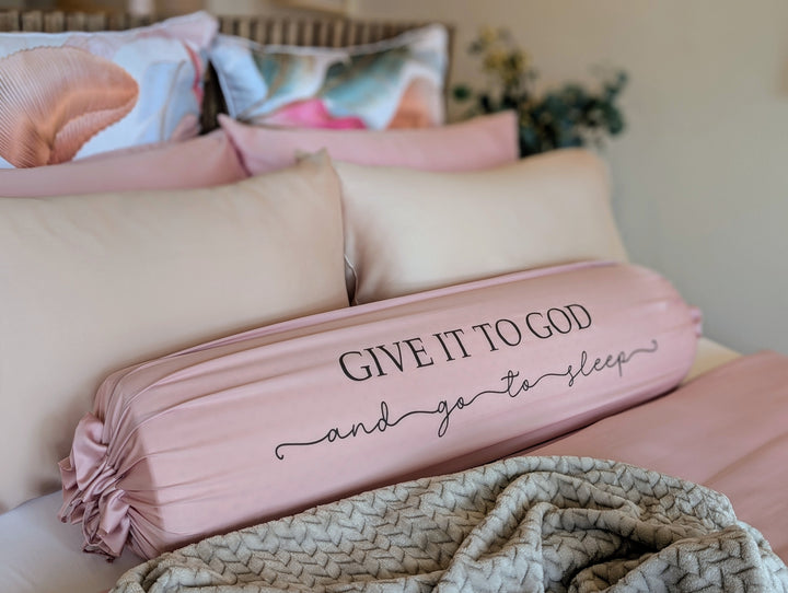 Bolster Case (Printed) - Pink