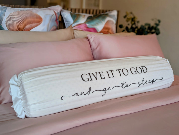 Bolster Case (Printed) - White