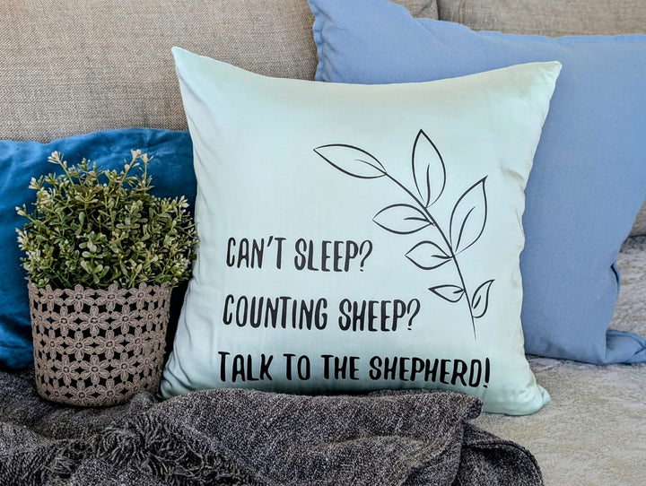 Organic Bamboo Lyocell Cushion Cover (40 x 40) - Light Green - On-Display