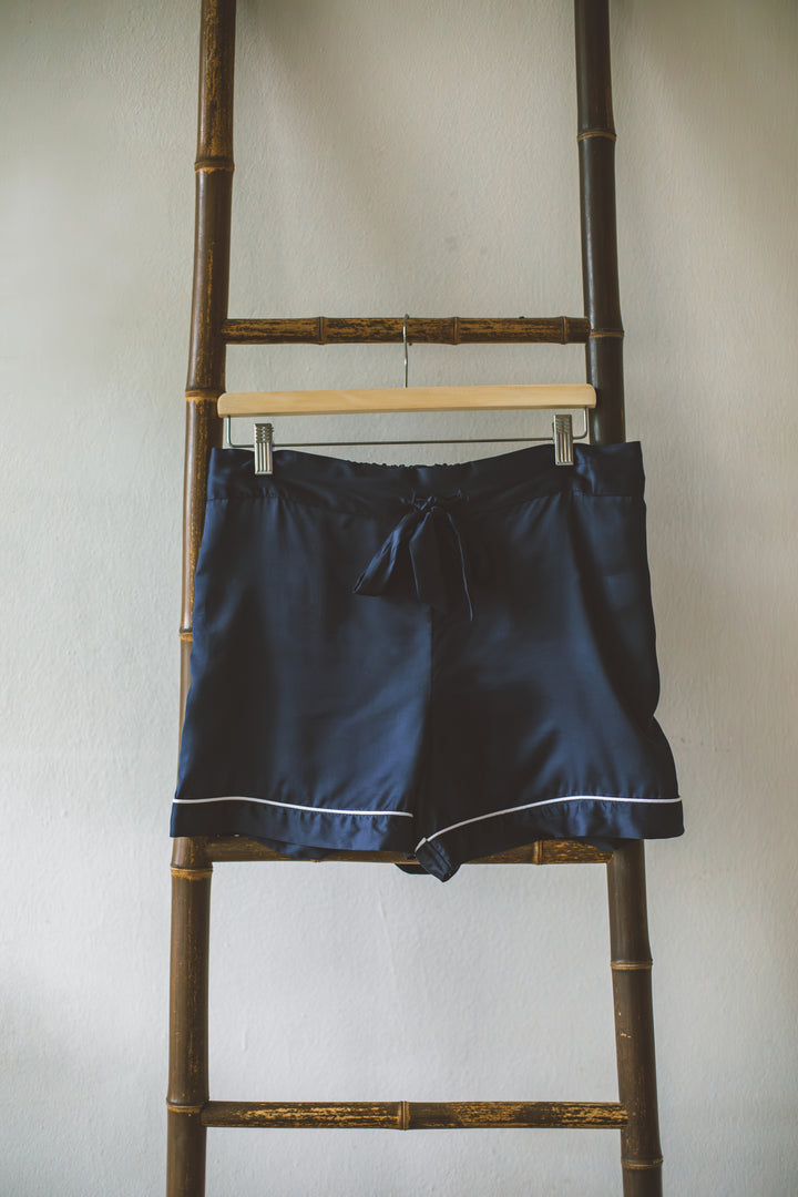 Organic Bamboo Lyocell Loungewear - Blue - Bottom