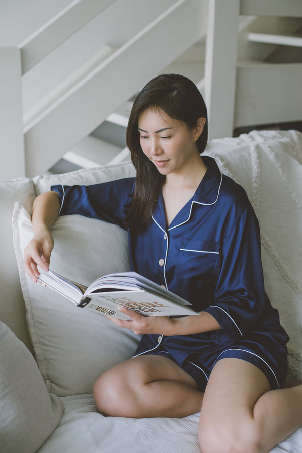 Organic Bamboo Lyocell Loungewear - Blue