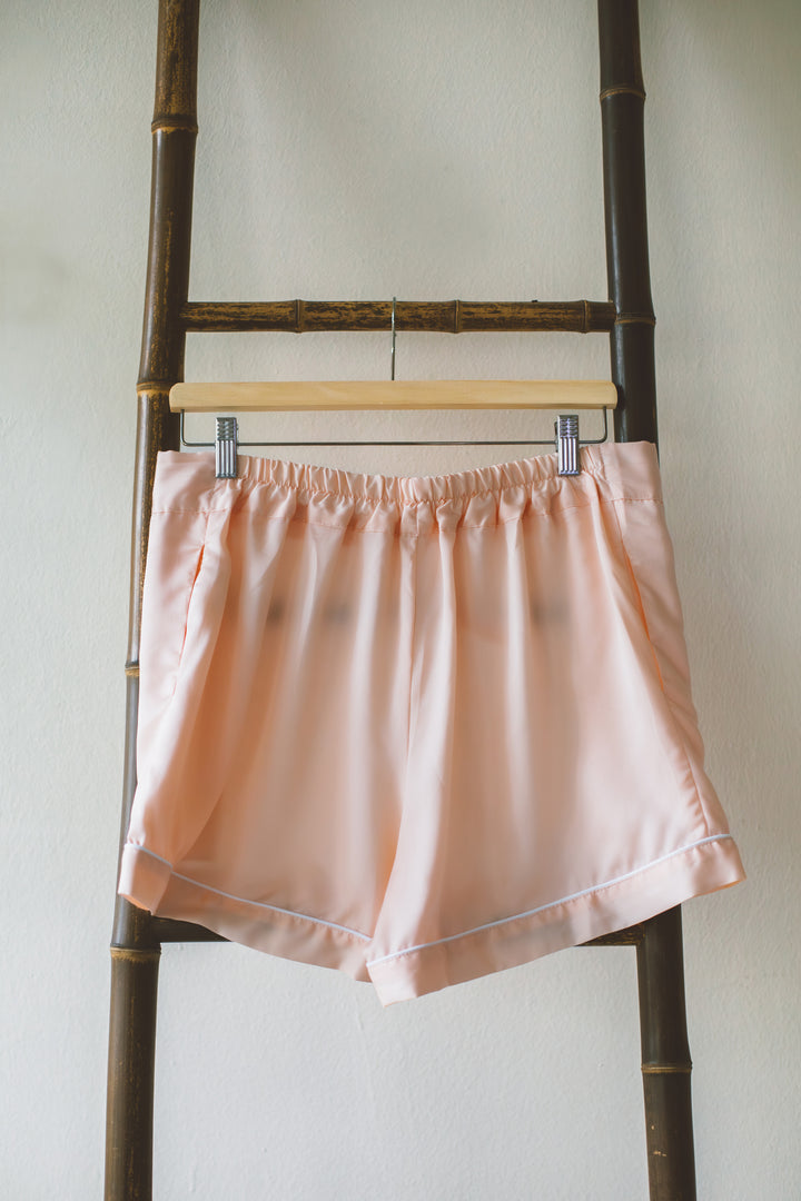 Organic Bamboo Lyocell Loungewear - Light Pink - Bottom - Back