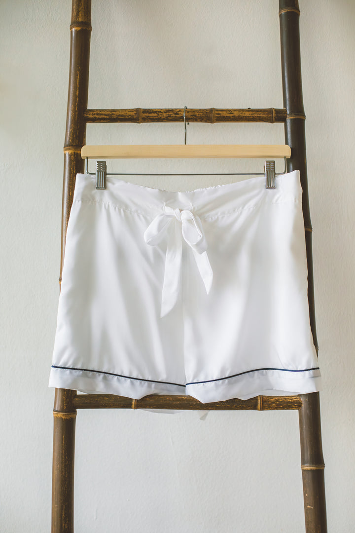 Organic Bamboo Lyocell Loungewear - White - Bottom