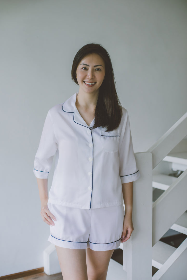Organic Bamboo Lyocell Loungewear - White
